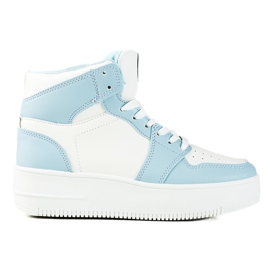 High Shelovet damesneakers hvid og blå