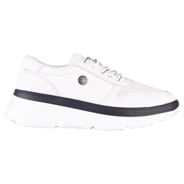 Hvide Vinceza sneakers med en tyk sål