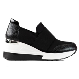 Komfortable sorte Shelovet damesneakers