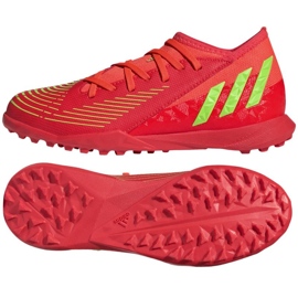 Adidas Predator Edge.3 Tf Jr GV8503 sko rød appelsiner og røde