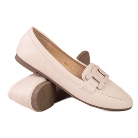 Lette Shelovet beige mokkasiner til kvinder