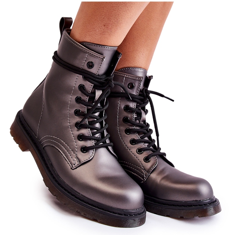 PG1 Mørkegrå Lavita støvler til damestøvler