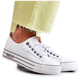 Lave damesneakers Big Star KK274014 Hvid