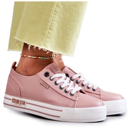 Lave damesneakers Big Star KK274016 Pink lyserød