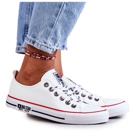 Dame lædersneakers Big Star KK274095 Hvid