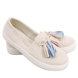 PA1 Efterårssneakers med frynser Salma Beige