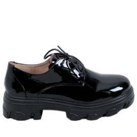PA1 Pragma Black højsålede loafers sort