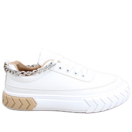 PA1 Maring Beige sneakers til kvinder hvid