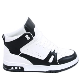 PA1 Liam sorte ankelsneakers hvid