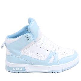 Liam Blue ankelsneakers hvid blå