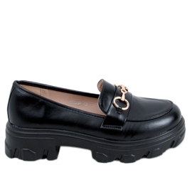 PA1 Højsålede loafers fra Eloise Black sort