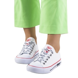 Klassiske hvide sneakers Big Star KK274101