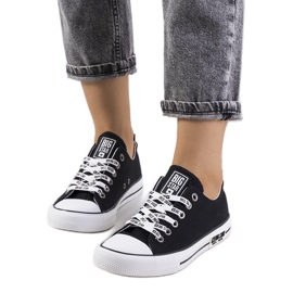 Sorte klassiske sneakers Big Star KK274102