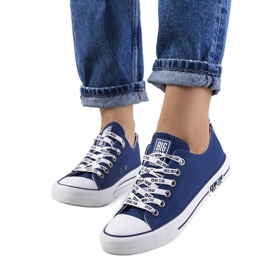 Klassiske marineblå sneakers Big Star KK274103