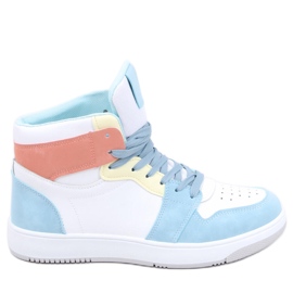 PA1 Dorcas blå ankelhøje sneakers hvid flerfarvet