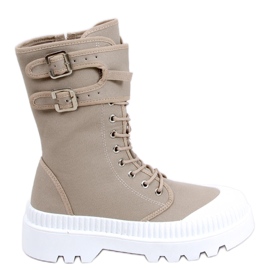 PA1 Pym Khaki ankelsneakers beige