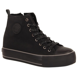 Kvinders high-top sorte isolerede sneakers Big Star KK274173