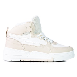 Dame Shelovet sneakers med høj overdel, beige