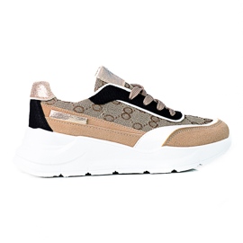 Shelovet-sneakers til kvinder på en tyk beige platform flerfarvet