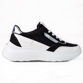 Shelovet sorte og hvide sneakers til kvinder