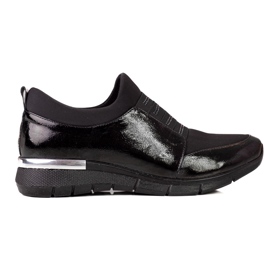 W. Potocki Lakerede Shelovet lette sneakers til kvinder sort