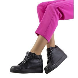 Sorte sneakers på Big Star EE274127 wedge