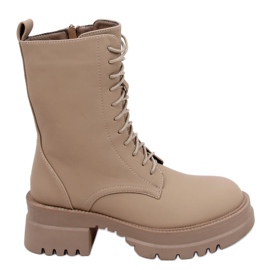Snørestøvler Jasper Abrikos beige