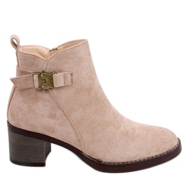 Klassiske højhælede Marsha Khaki støvler beige