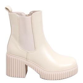 Chelsea støvler Janet Beige