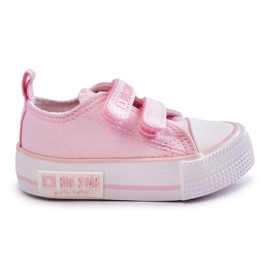 Børnetøjssneakers med velcro Big Star KK374083 Pink lyserød