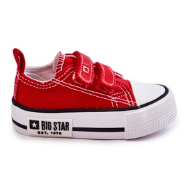 Børnetøjssneakers med velcro Big Star KK374076 Rød