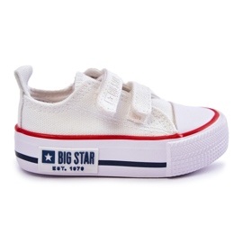 Børnetøjssneakers med velcro Big Star KK374079 Hvid