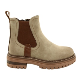 Evento Women's Boots Isoleret med KHAKI 22BT35-5038 beige