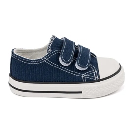 Vico børnesneakers med velcrolukning marineblå