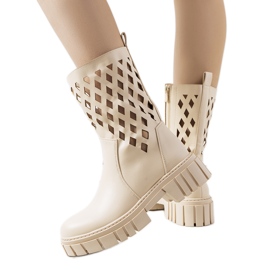 Creme Dinah støvler beige
