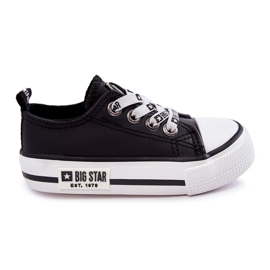 Børne lædersneakers Big Star KK374043 Sort-Hvid