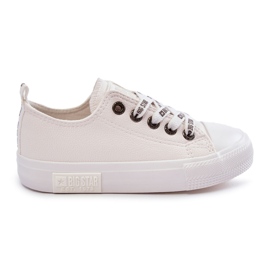 Børne læder sneakers Big Star KK374056 Hvid
