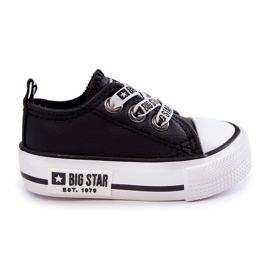 Børne lædersneakers Big Star KK374041 Sort-Hvid