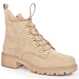 S.Barski Damestøvler ruskind beige S. Bararski