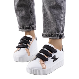 Hvide Pitmerden sneakers sort