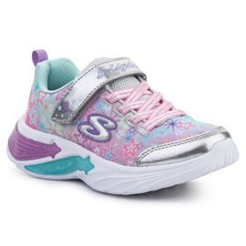 Skechers S Lights Star Sparks sko 302324L-SMLT flerfarvet