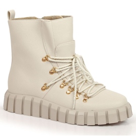 Isolerede platformstøvler Potocki W WOL108B beige
