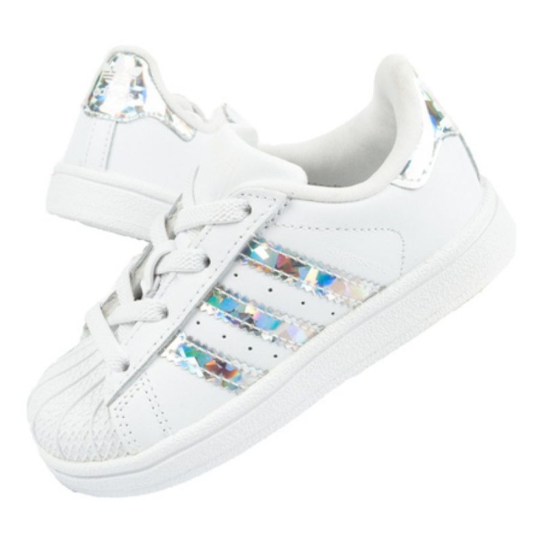 Adidas Superstar Jr CG6707 sneakers hvid sølv
