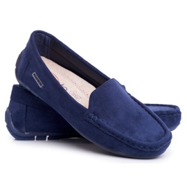 Evento Loafers til kvinder Marineblå ruskind