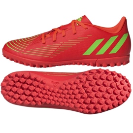 Adidas Predator Edge.4 Tf M GV8525 fodboldstøvler rød appelsiner og røde