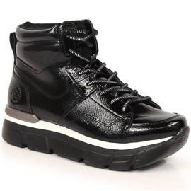 Sorte Bugatti platform sneakers til kvinder