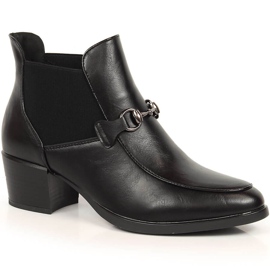Sorte Vinceza JAN150A sorte slip-on støvler til kvinder