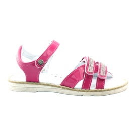 Bartek Pigeres sandaler med zirkoner 86161 pink lyserød