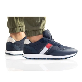 Sko Tommy Hilfiger Retro Læder Tjm Runner M EMOEMO1081 blå