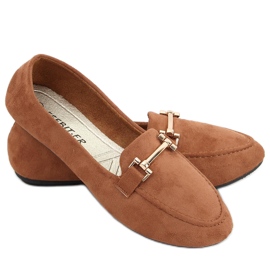 Kubra Camel dame loafers brun